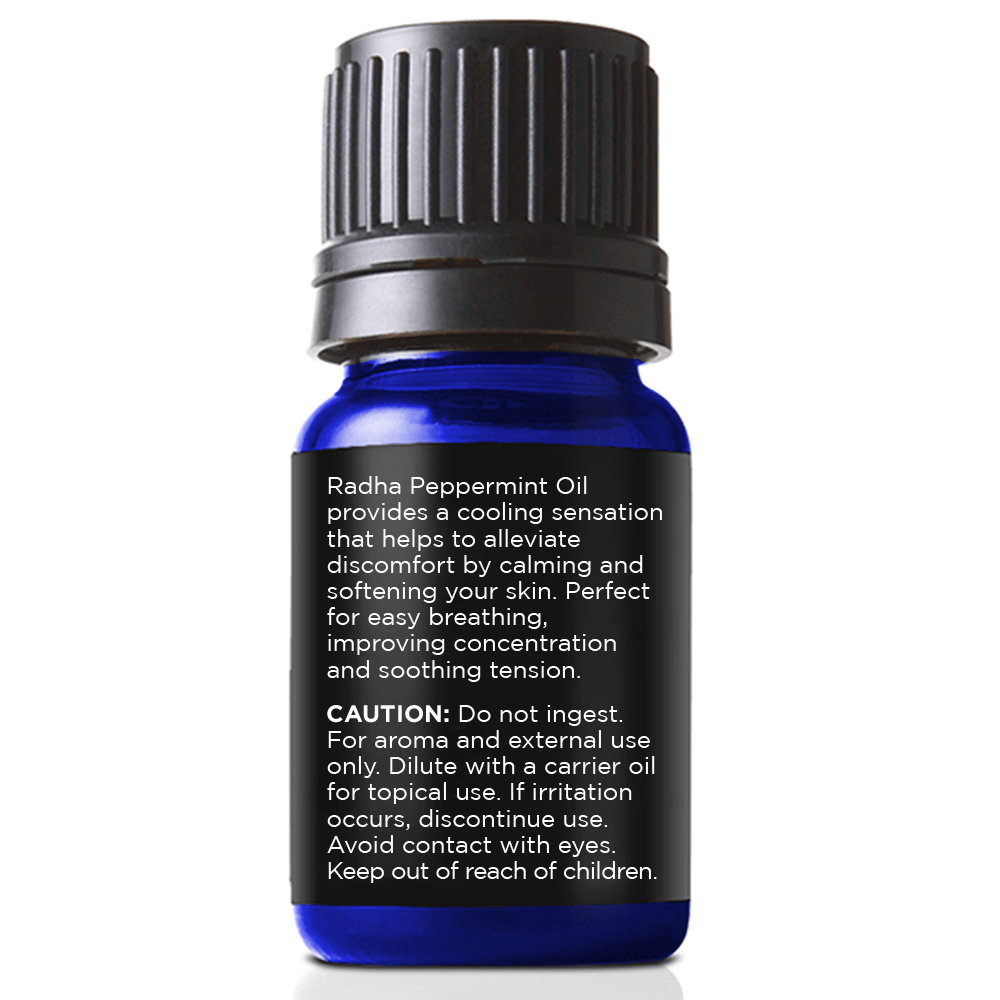 100% Pure Peppermint Essential Oil - Radha Beauty